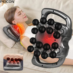 Fascia Massage Gun High frequency Body Neck Shoulder Back Waist Massager Professional Muscle Massage Machine 16-Head Fascia Gun