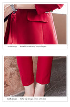 Coat Women's Red Work Clothes Suit Jacket