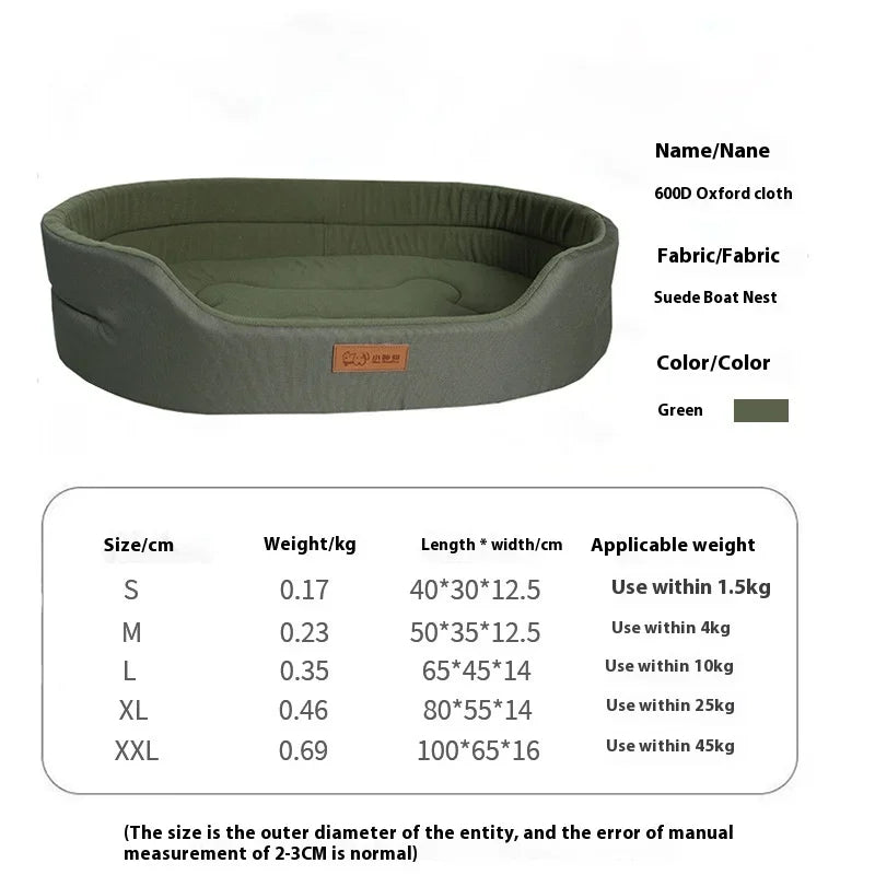 Dog Pet Beds Square Dog Bed For Large Dogs Dog Sofa Beds Waterproof Customized Pet Bed Inner Pad Washable Puppy Kennel Accessory