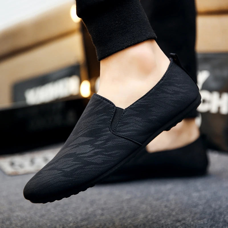 Shoes for Man New Men Fashionable Canvas Breathable Flat Bottomed Walking Shoes with Lightweight Sports Shoes Men's Sneakers Main image