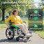 Lightweight Travel Wheelchair Foldable Compact Hand Push Wheelchair for Easy Storage in Car Trunk Airplane Suitable for Adult