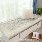 Luxury Faux Sheepskin Carpet Modern Living Room Home Decor Imitation Wool Mat Balcony Window Cushion Kids Bedroom Rug White Gray