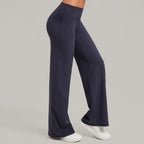 Women's New Pilates Straight Leg Yoga Pants Hip Lifting Tight Fitting Wide Leg Pants Outdoor Sports Running Casual Fitness Pants