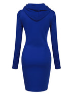 Autumn - Ready Ladies Hooded Dresses Blending Hoodie and Sweatshirt Elements for Fashionable Women's Wardrobe