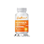 High Potency Vitamin D3 50000 IU - Helps Muscle Nerve Health Support Bone Density Teeth and Skin Heart Health