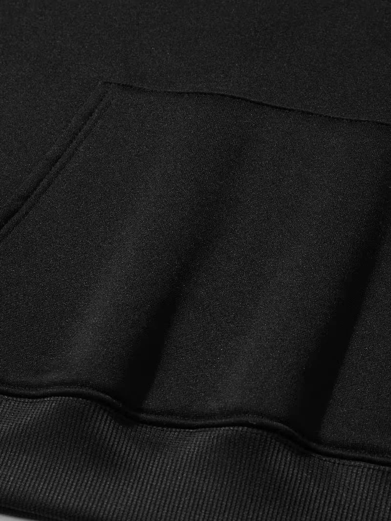 Men's and women's fashionable sports casual hooded sweatshirts and sweatpants, fashionable and simple printed sportswear