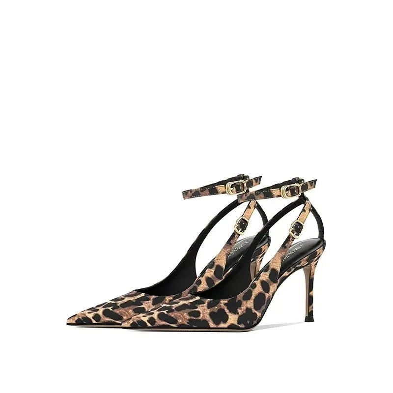Women's High Heels Casual Slingback Pointed Toe Sandals Feminine Sexy 2025 Designer High Heels Summer Dress Party Sandals Women