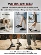 Summer innovative design EVA men's shoes, soft and lightweight home slippers, suitable for indoor and outdoor leisure activities