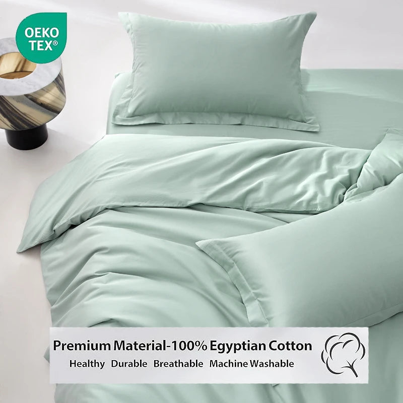 1pc Egyptian Cotton Duvet Cover Solid Color 100% Cotton 800 Thread Count Quilt Cover Korean Minimalist Style Bedding Ultra Soft Secondary image