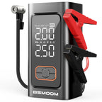 BSMOOM Car Jump Starter Air Compressor With Power Bank 150PSI Air Pump Car Battery Emergency Boosters with LED Light