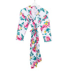 Maternity Robe,Matching Swaddle Set ,Mommy and Me Set, Floral Hospital Robe Bag,Baby Shower Gift,Mama Robe,Baby Girl Blanket