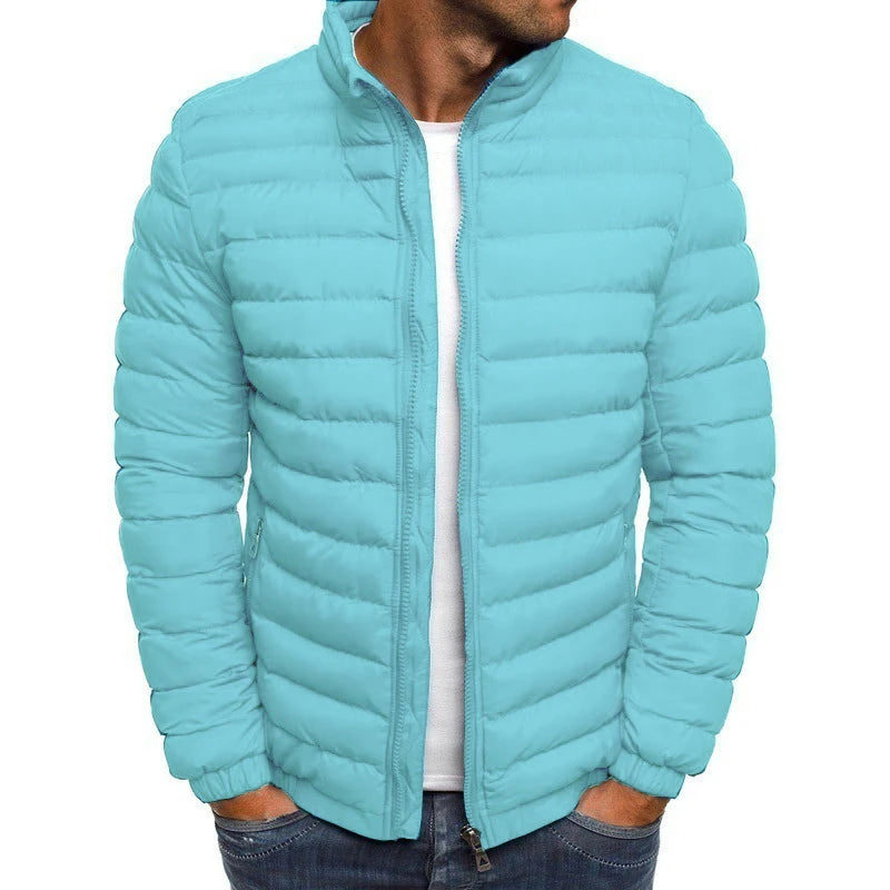 Winter New Jacket Men's Stand Collar Warm Parka Coat Street Fashion Casual Brand Outer Men's Winter motion Warm Jacket