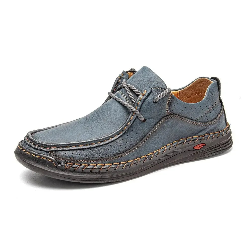 Shoes for Men 2026 Handmade Leather Casual Sneakers Comfort Design Man Shoe Business Leather Fashion Plus Size Shoes for Men