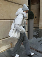 Women Winter Cotton Coat 2025 New Women Loose Cotton Padded Jacket Solid Hooded Parkas Coat Female Puffer Coat Winter Outwear