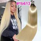 Ombre Straight Bulk Braiding Hair 100% Brazilian Virgin Remy Human Hair Extensions 613 Blonde Color Natural Hair Piece