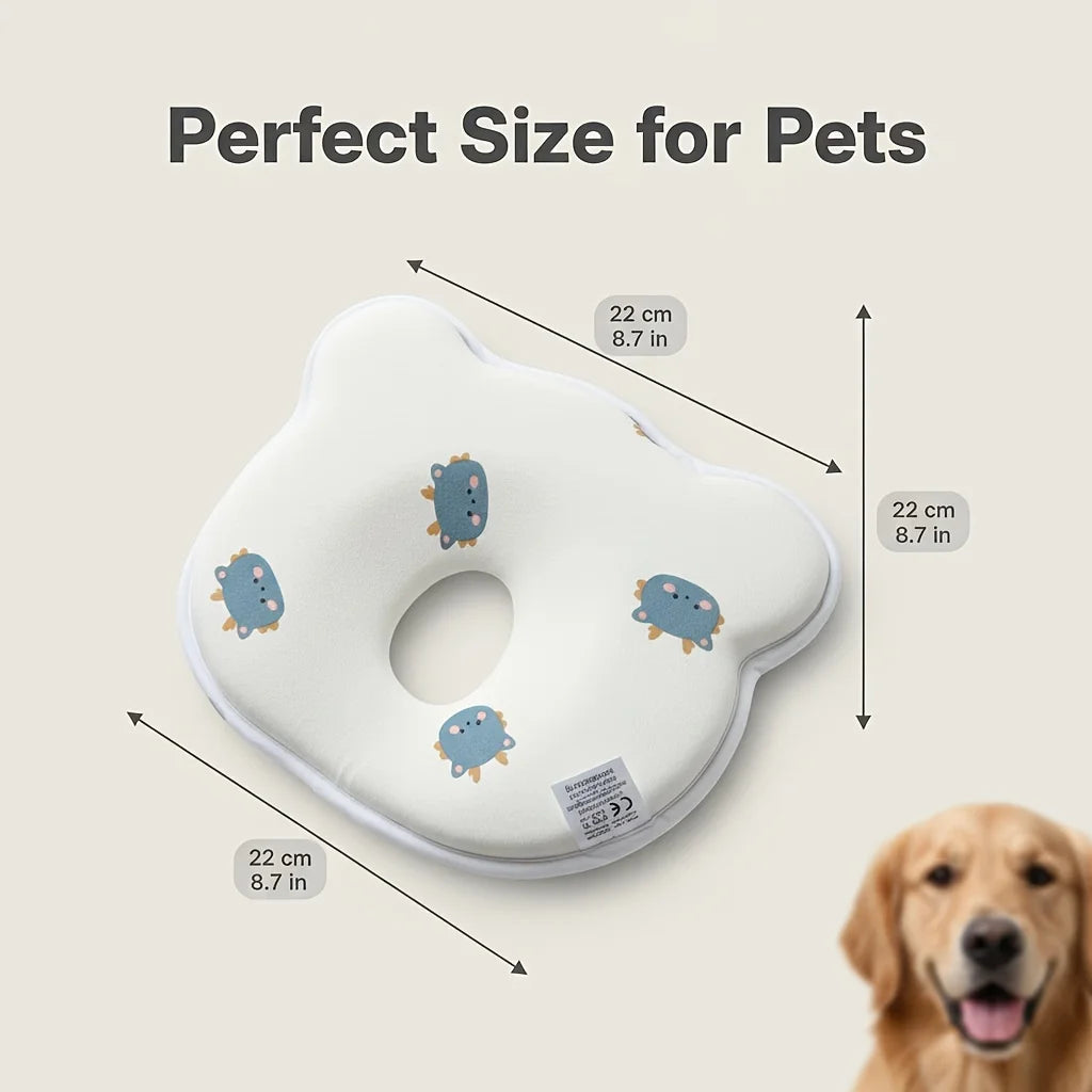 Creative cute wind pet pillow, puppy kitten pillow, pet supplies pillow, super high rebound soft pillow
