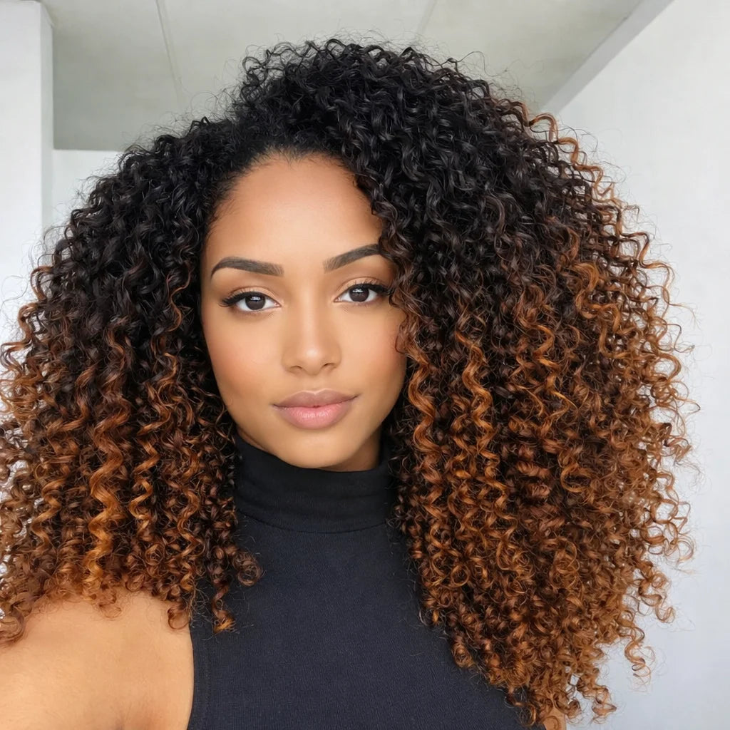 Pre Separated Kinky Curly Crochet Human Hair Extensions Knotless Miracle Knots TB30 Afro Kinky Feather Crochet Hair For Braids