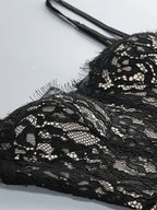 Sexy Spaghetti Strap V Neck Lace Long Dress Women Black Floral Lace Sleeveless Bodycon Dresses Elegant Evening Celebrity Party