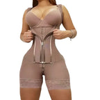 Body Shaper Women Colombian Fajas Shapewear Bodysuit 9-bone High Compression Girdles Double Tummy Control Full Body Open Crotch