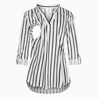 Women's Maternity Breastfeeding T-shirt V-Neck Solid Color Long Sleeve Nursing Tops Clothes for Pregnant Women