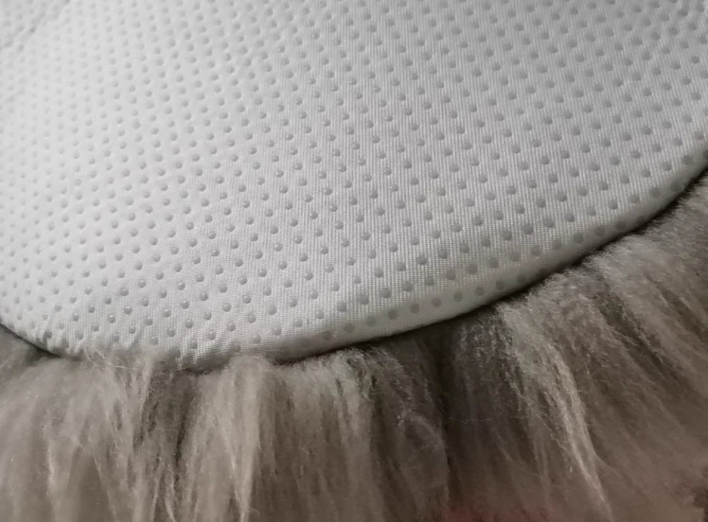 35/40/45CM 100% Pure Sheepskin Wool Hairy Floor Carpet Rugs Round Chair Cushion Seat Pad Covering Soft