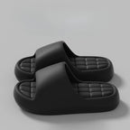 Unisex Bathroom Slippers Cloud Cushion Slides Summer Flat Sandals Thick Platform Shoes Man Indoor Non-Slip Couple Flip Flops