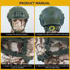 BOOIU Fast Tactical Helmet Wendy Suspension System Fiberglass Outdoor Activity Training Safety Riot And Rapid Protection Helmet