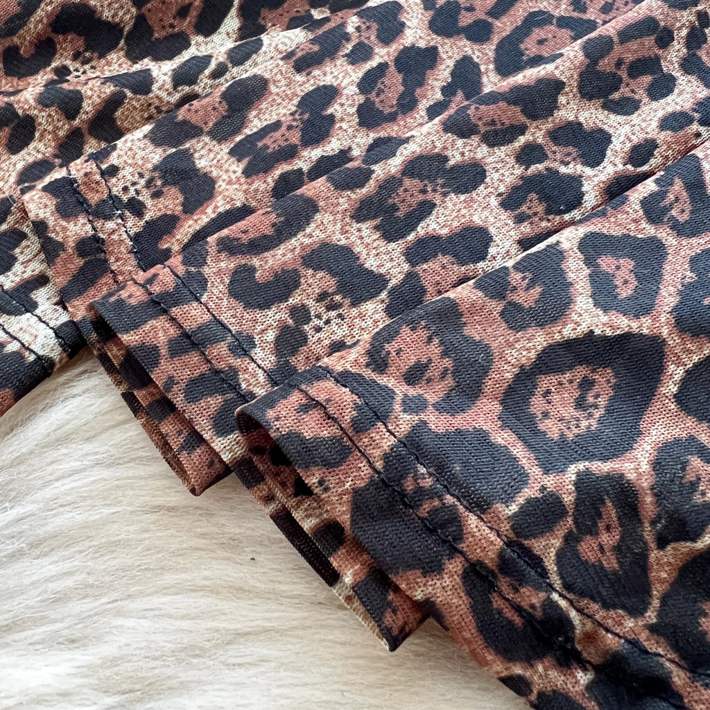 SINGREINY 2026 Newest Leopard 2pcs Suits Women Sexy Strap Tops+Elastic Waist Flared Pants American Ins Fashion Hotsweet Sets