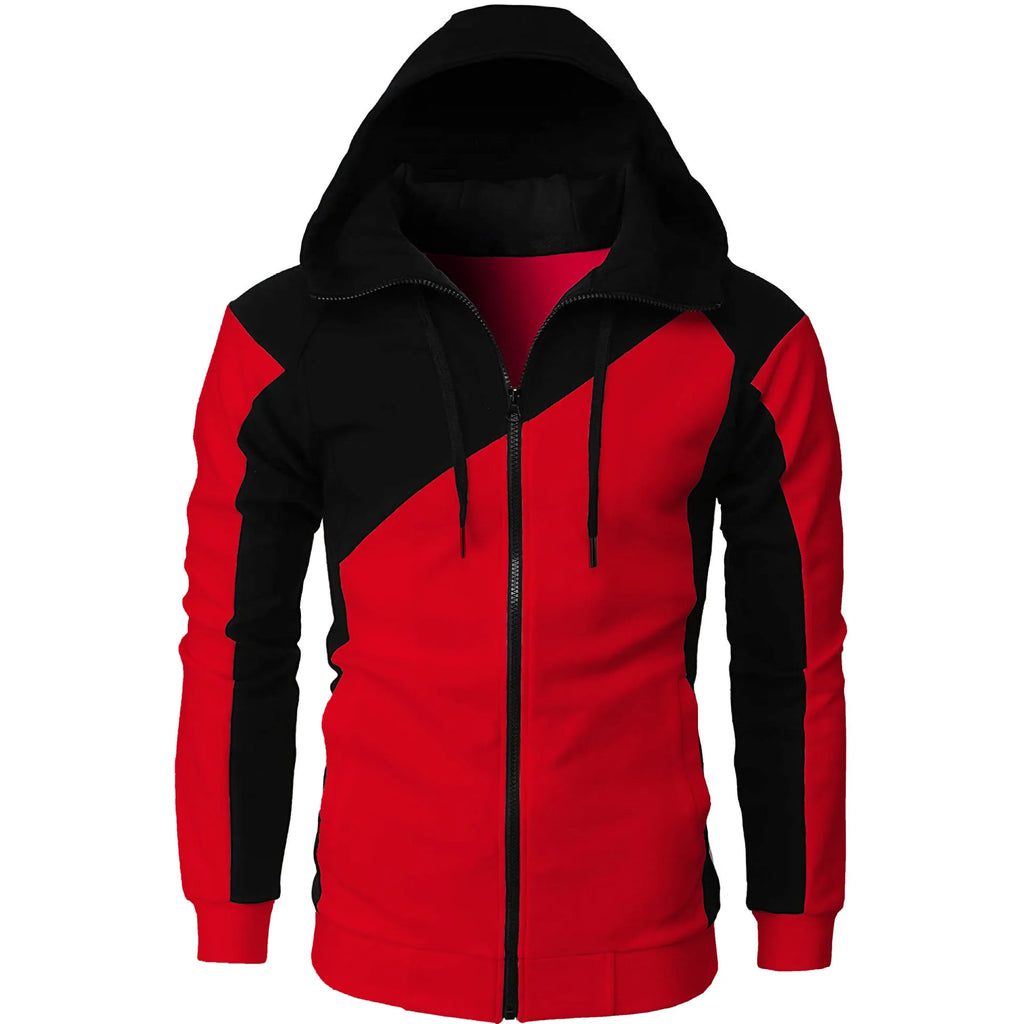 2024 New Autumn Men Sweatshirts Long Sleeve Jacket Hoodie Zipper Closure Jacket Male Hoodies Sweatshirt Slim Fit Male Clothing