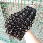 NABI Pre-Separated Crochet Human Hair Bundle Miracle Knots Braiding 14-18inch Water Wave Curly 100% Human Hair for Women