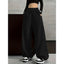 Solid Color Comfortable Wide Leg Pants with Elastic Waist Pocket, Casual Loose Fit for Autumn and Winter