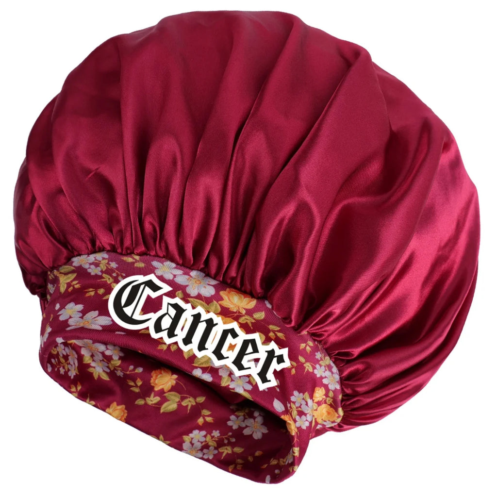 Unisex Lightweight Cotton Twill Bonnet - Breathable, Adjustable Strap, Zodiac Constellation Print for Casual Daily Wear