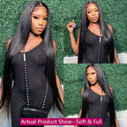 100% Human Hair 250% Density 13x4 Straight HD Lace Front Wig 30 40 Inch 13x6 Lace Frontal Wigs 5x5 Glueless Clourse Brazilian