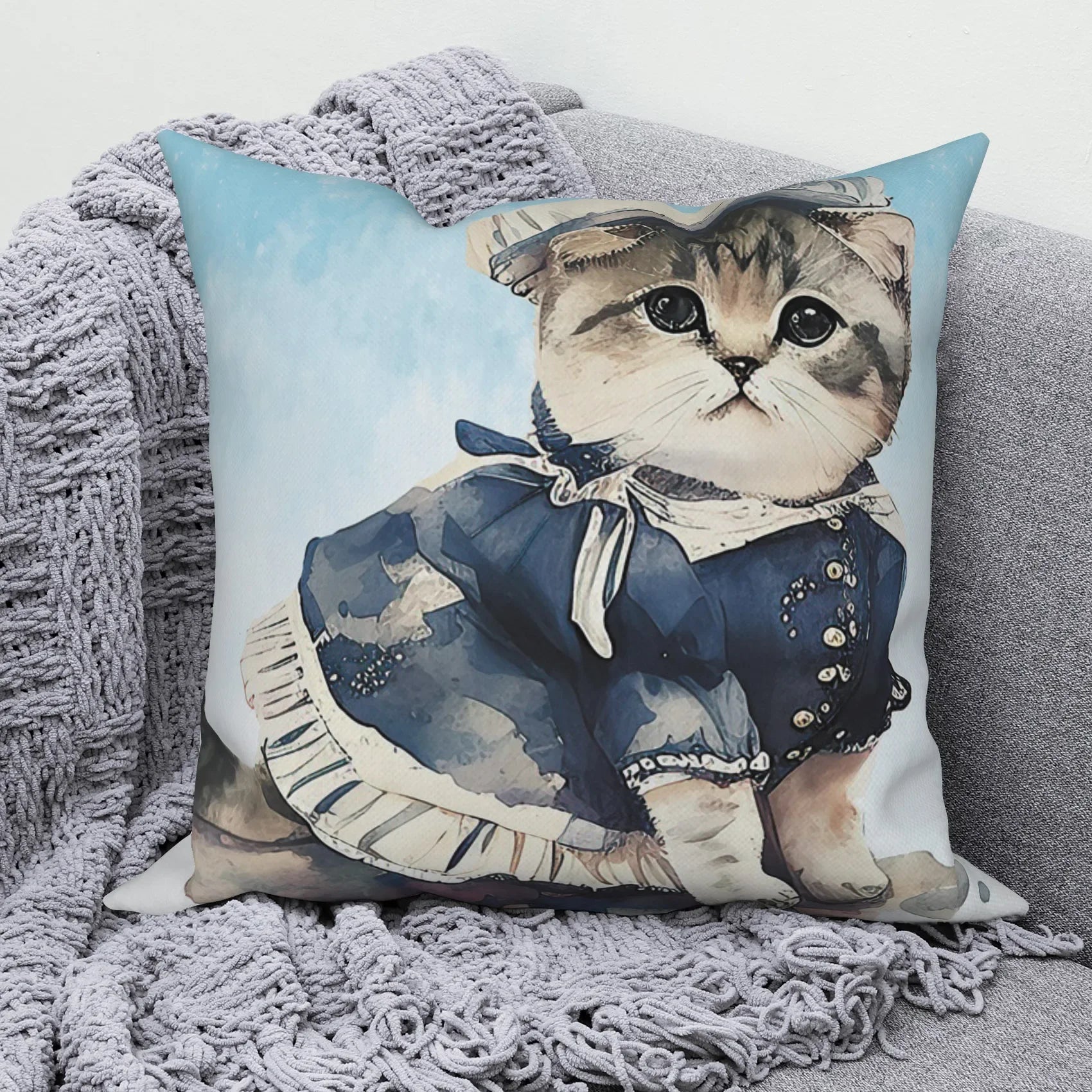 Modern Sofa Decorative Pillowcase Home Decor Set Cute Cat   Cushion Cover Throw Pillow