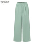 ZANZEA Elegant Office Lady Blazer Suits Women Classy Tied Waist Top and Pant 2pcs Outfit Streetwear Trend Commute Pant Sets 2025