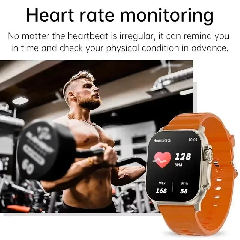 New Smartwatch Men 49mm Series 8 2.3"AMOLED Screen NFC Compass Waterproof For Apple Watch IWO Ultra 8 Smart Watches 2026 Android Secondary image