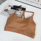 Women Fitness Sports Bra Top Sexy Beauty Back Gym Crop Tops Shockproof Fitness Quick Drying Pilates Running Yoga Tank Top