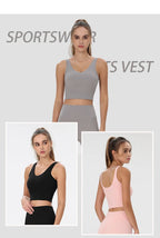 Women Yoga Vest Workout Pilates Activewear Tops Running Gym Pretty Workout Clothes Sports Bras Active Wear Female Camisole Bra