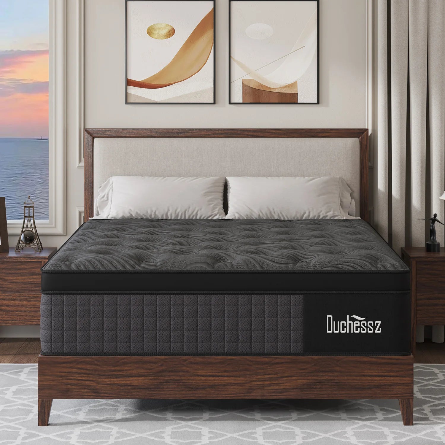 10"12"14"Twin Full Queen King Size Gel Memory Foam Pocket Spring Hydird Mattress In A Box Medium Firm Secondary image