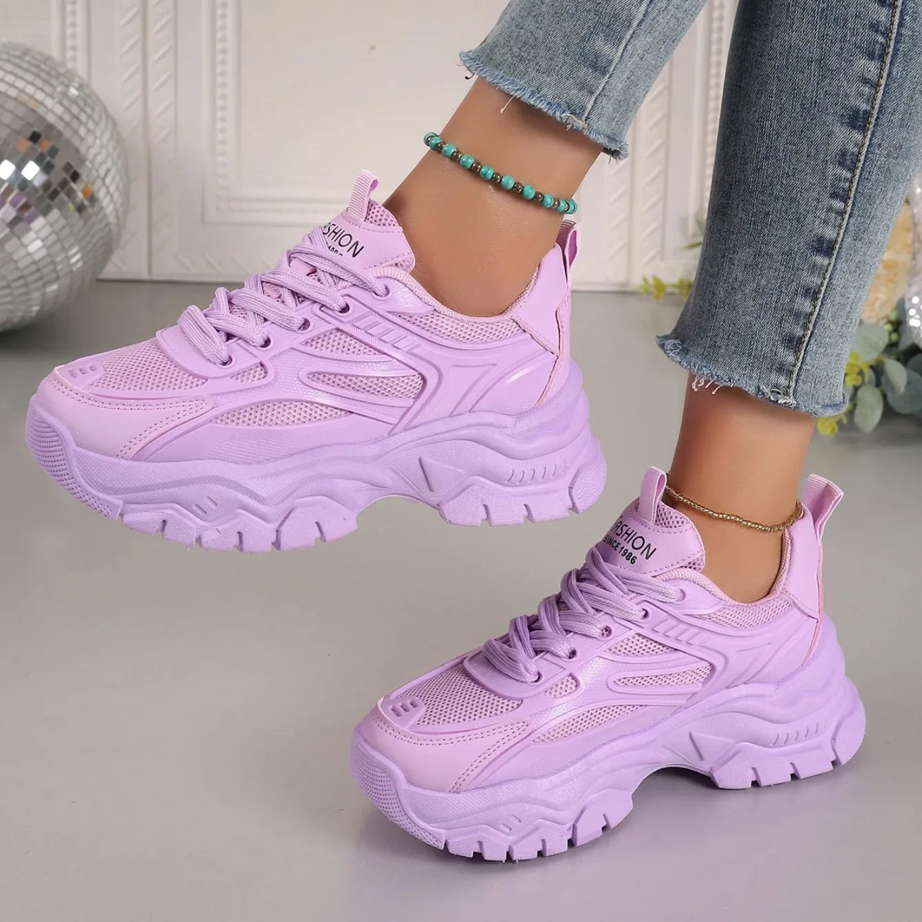 Women Sneakers 2026 New Fashion Chunky Sneakers Women Outdoor Tennis Platform Sports Shoes for Women Lightweight Designer Shoes