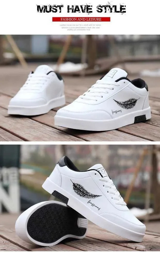 Men Sneakers 2026 Summer Men's White Sports Shoes Fashion Male leather casual Shoe Zapatillas Hombre Chaussure Homme