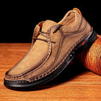 Shoes for Men 2026 Handmade Leather Casual Sneakers Comfort Design Man Shoe Business Leather Fashion Plus Size Shoes for Men