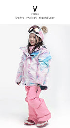 VECTOR Ski Pants Boys Girls Children Outdoor High-quality Windproof, Waterproof and Warm Snow Winter Ski Snowboard Pants Brand