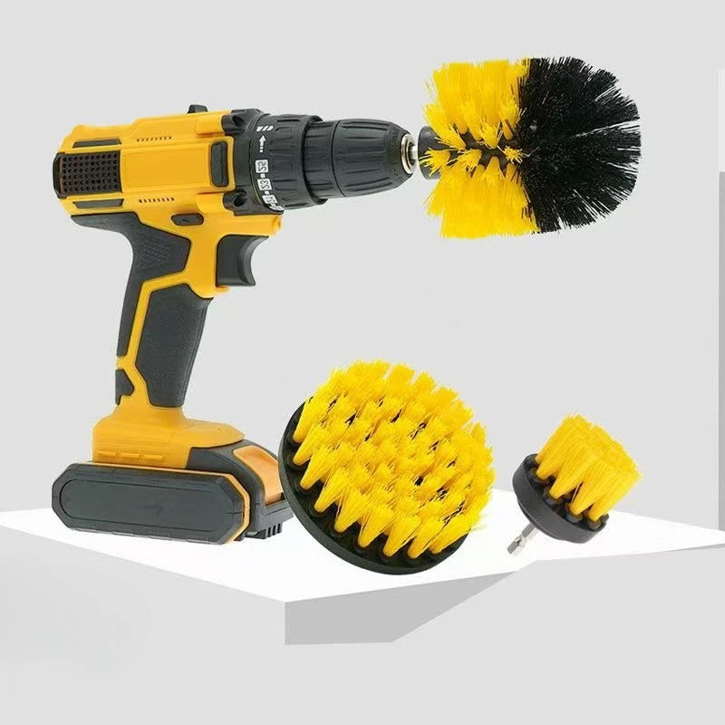 Electric Scrubber Brush Drill Brush Kit Power Drills Scrubber Brush For Carpet Glass Car Tires Nylon Brushes 2/3.5/4/5'' Main image