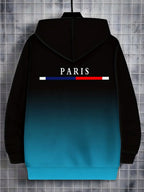 Fashion Gradient Graphic Hooded Zip-Up Casual Sports Pocket Design Long Sleeve Streetwear Outdoor Travel Street Oversized Hoodie