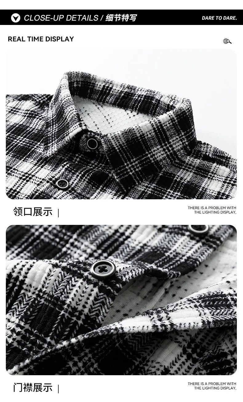 Jacket Mens Spring autumn New men jacket Flip collar stripes Jackets Youth casual coat Men's business coats Size M-4XL 5XL 6XL 7