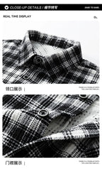 Jacket Mens Spring autumn New men jacket Flip collar stripes Jackets Youth casual coat Men's business coats Size M-4XL 5XL 6XL 7