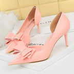 BIGTREE Shoes Bow-knot Woman Pumps Stiletto 10.5 Cm Women Basic Pump Pointed Toe Classic Pumps Sexy High Heels Women Shoes 2026