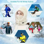 Winter plush winter cap - Elastic drawstring closure, lightweight and warm for cycling, skiing, outdoor activities. Solid color