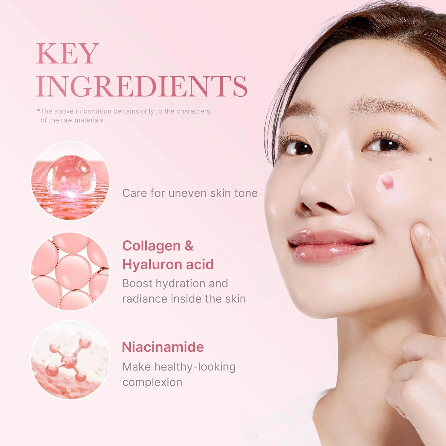 Face Moisturizer Lightweight Moisturizing Cream 5% Niacinamide for Uneven Skin Tone, Glow hydration Collagen Capsule Cream Secondary image